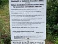 oakland conservation area sign